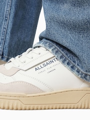 AllSaints Off White Regan Low Trainers - Image 6 of 7