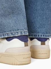 AllSaints Off White Regan Low Trainers - Image 7 of 7