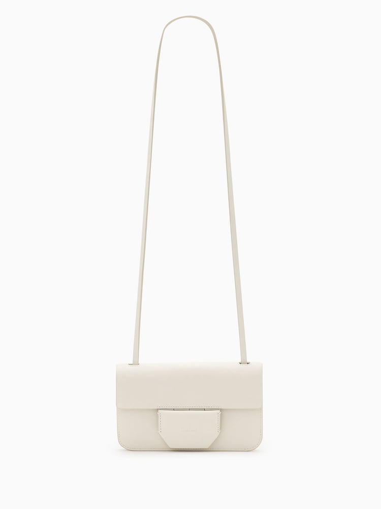 AllSaints White Ann Crossbody Bag - Image 1 of 4