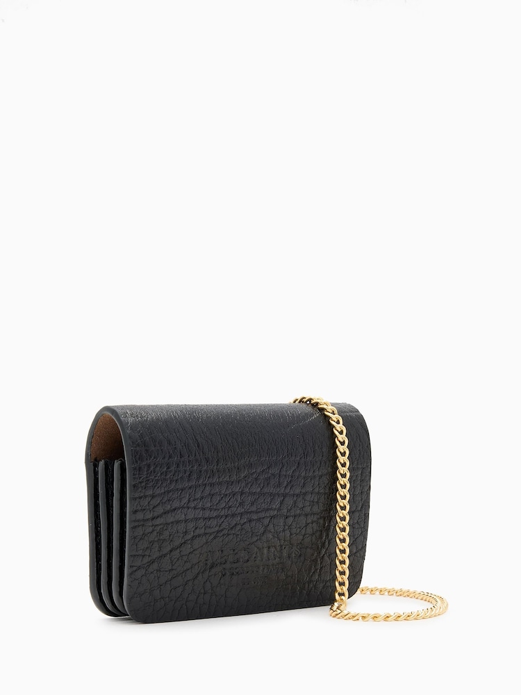 AllSaints Black Honore Grain Xbody Bag - Image 2 of 5