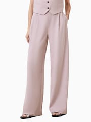 AllSaints Pink Aleida Wl Trousers - Image 1 of 11