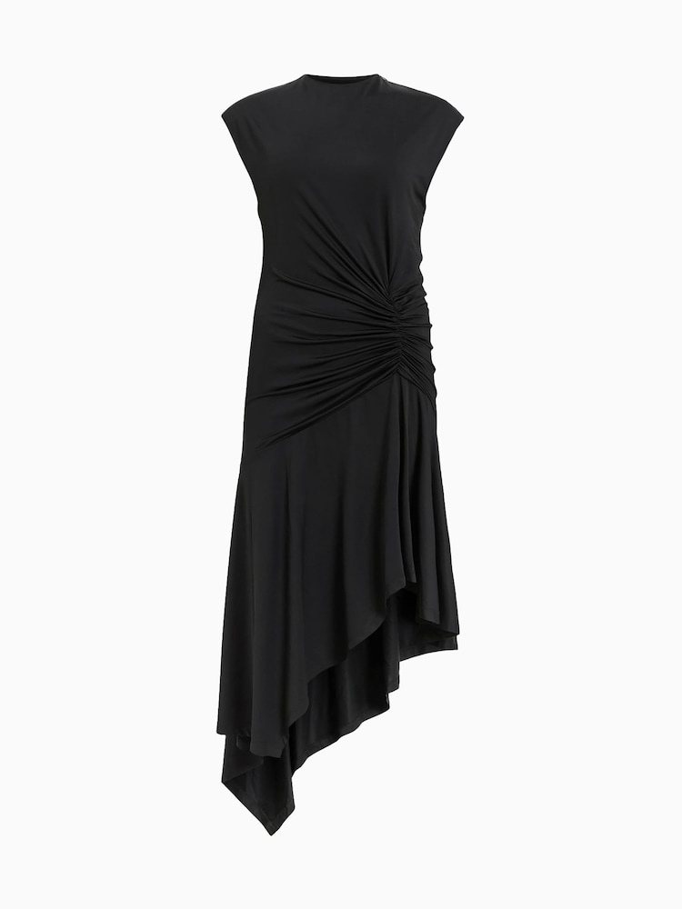 AllSaints Black Annalie Dress - Image 6 of 6
