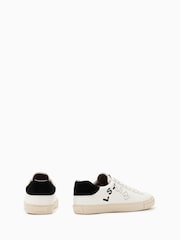 AllSaints White Asaint Lthr Low Trainers - Image 5 of 7