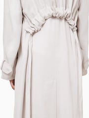 AllSaints White Linnie Trench Coat - Image 4 of 8