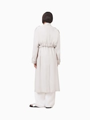 AllSaints White Linnie Trench Coat - Image 7 of 8