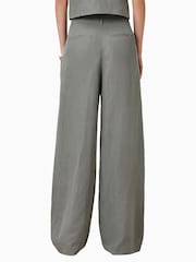 AllSaints Grey Averie Lin Trousers - Image 5 of 7