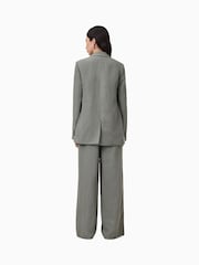 AllSaints Grey Averie Lin Trousers - Image 6 of 7