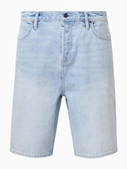 AllSaints Blue Alva Shorts - Image 7 of 7