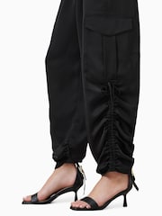 AllSaints Black Kaye Trousers - Image 5 of 10
