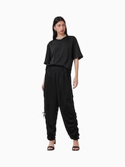 AllSaints Black Kaye Trousers - Image 8 of 10