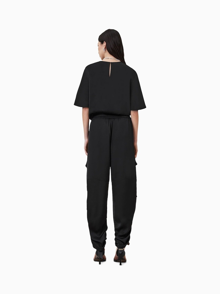 AllSaints Black Kaye Trousers - Image 9 of 10