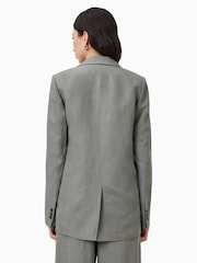 AllSaints Grey Averie Lin Blazer - Image 6 of 7