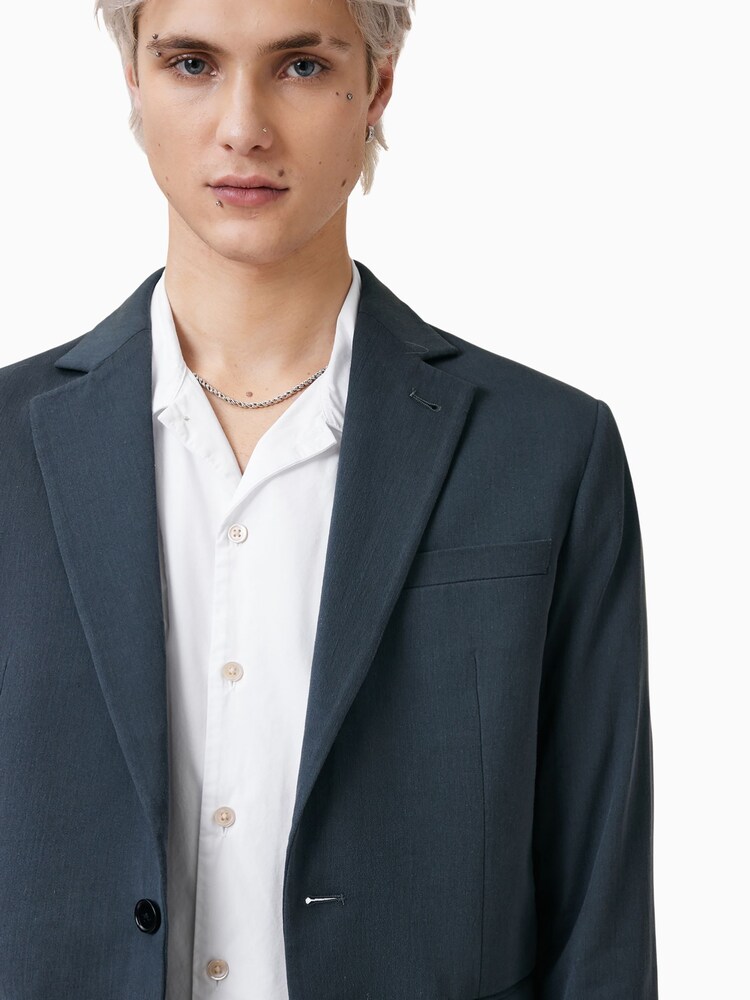 AllSaints Blue Bay Blazer - Image 6 of 8