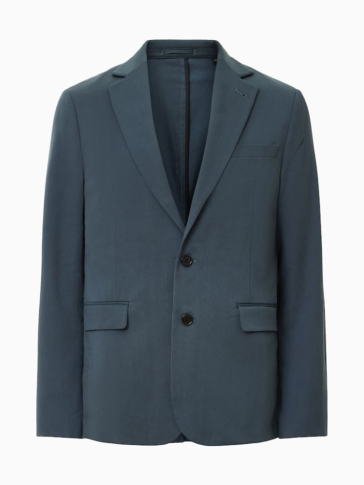 AllSaints Blue Bay Blazer - Image 8 of 8