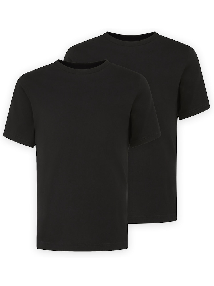 Trutex Basics 100% Cotton T-Shirts 2 Pack - Image 1 of 5 Trutex Basics 100% Cotton T-Shirts 2 Pack - Image 1 of 5
