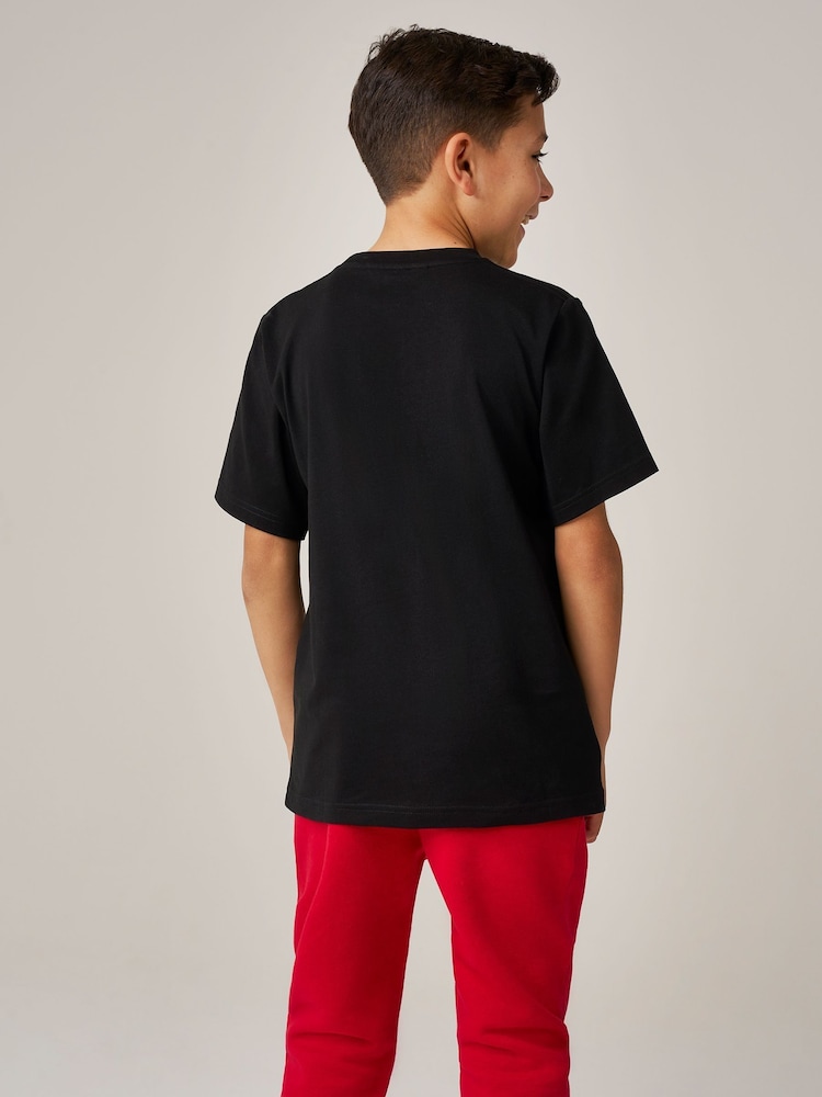 Czarny - Trutex Basics 100% Cotton T-Shirts 2 Pack - Image 3 of 5