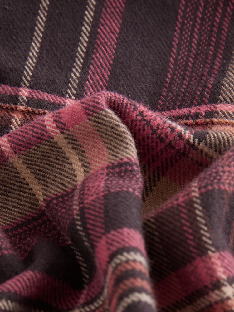 Pink/Brown Check - Camisa Cropped de manga comprida - Imagem 8 de 8