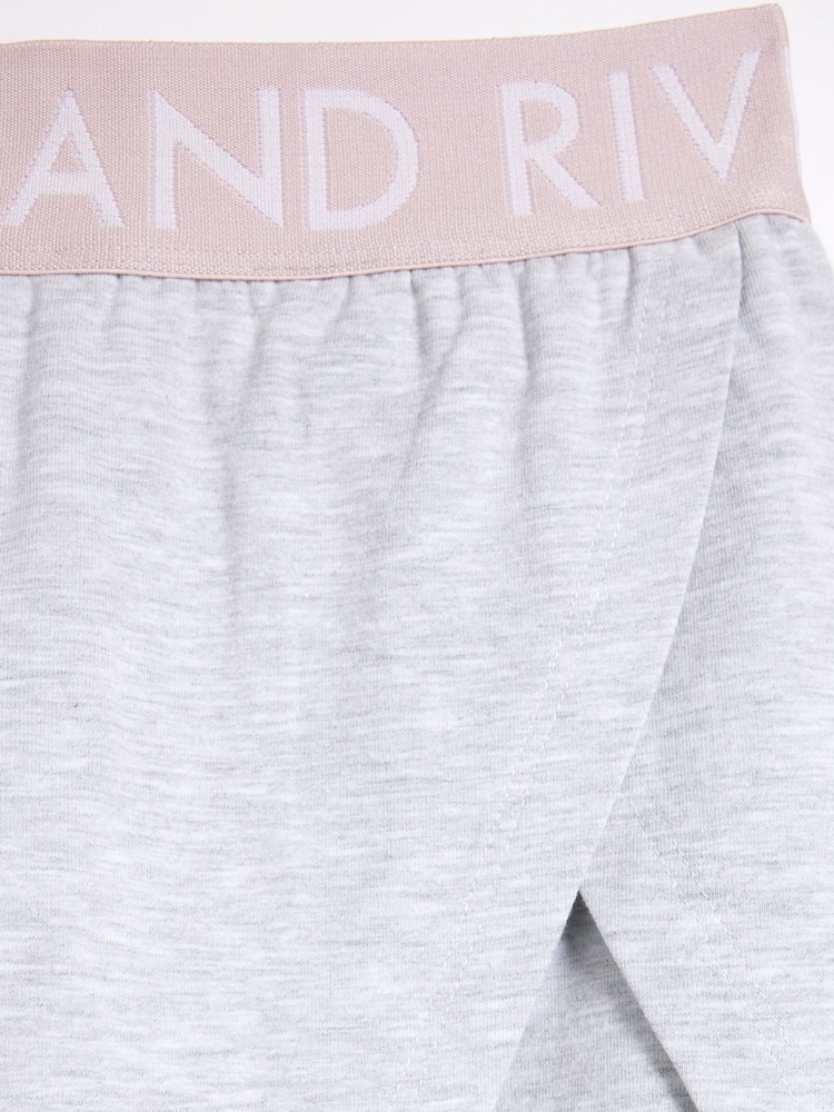 River Island Pink Girls Waistband Top and Skort Set - Image 5 of 5