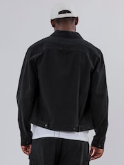 Religion Black Denim 100% Cotton Jacket - Image 2 of 6