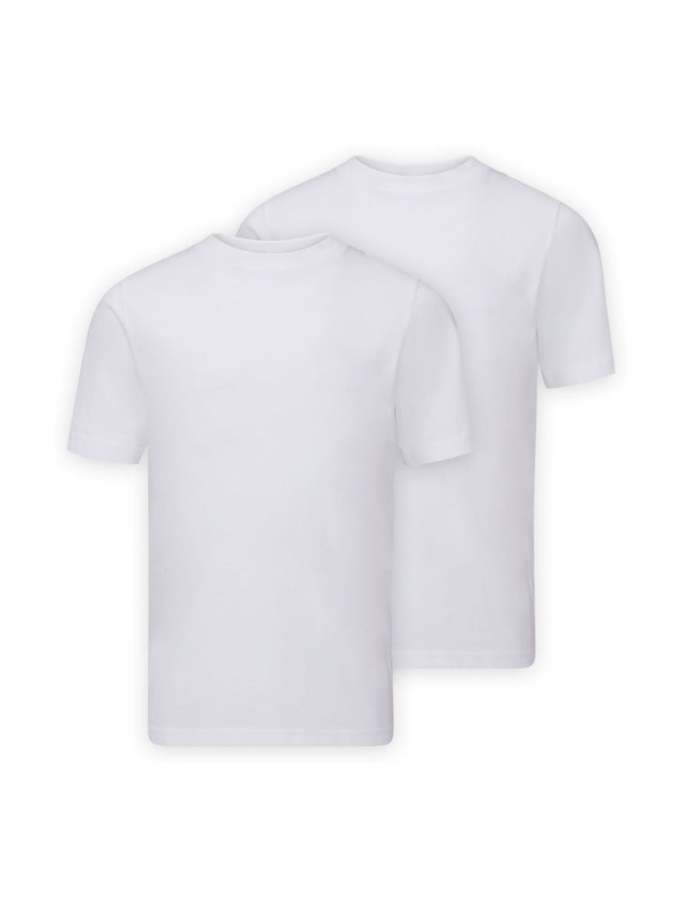 Bela - Trutex Basics 100% Cotton T-Shirts 2 Pack - Slika 5 iz 5