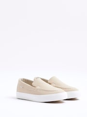 River Island Natural Boys Stone Smart Casual Loafers - Image 2 of 5