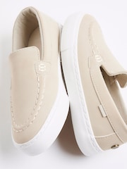 River Island Natural Boys Stone Smart Casual Loafers - Image 4 of 5