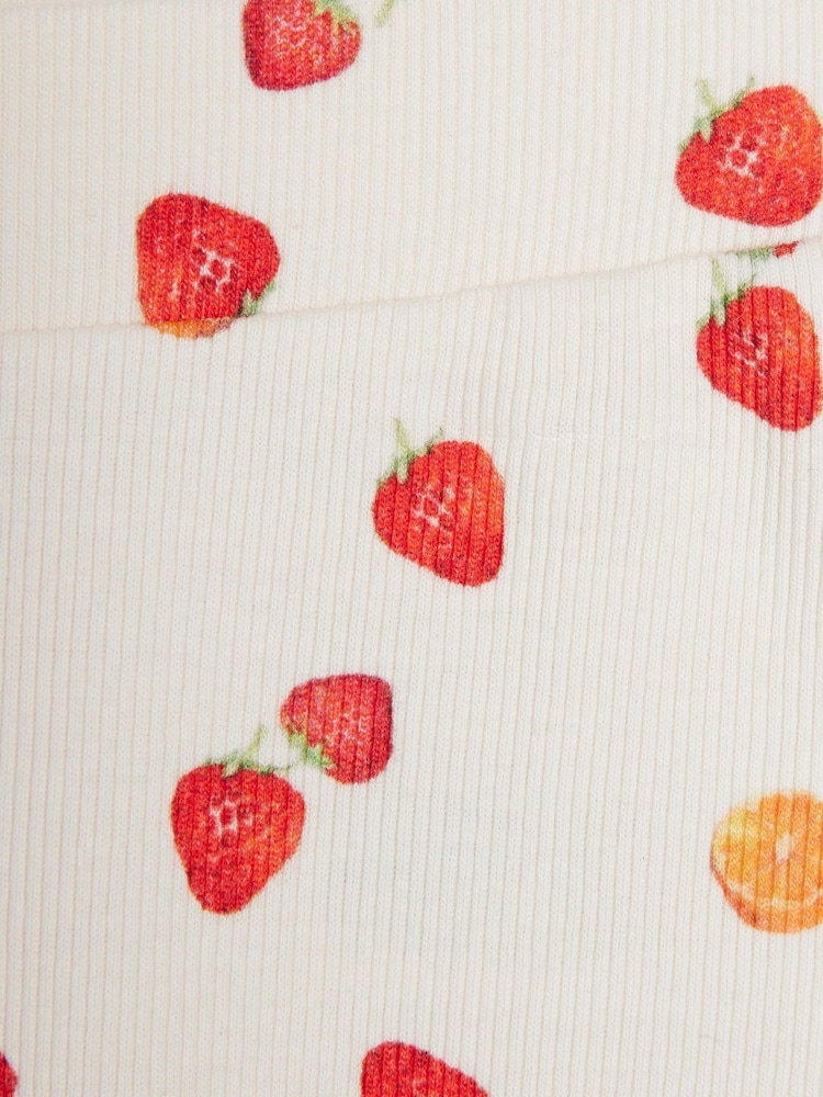 River Island Cream Girls Cali Strawberry T-Shirt and Shorts Set - Image 5 of 5