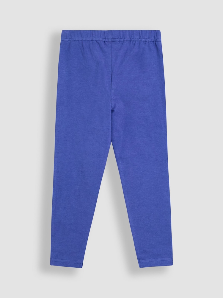 Jojo Maman Bébé Blue Top Leggings Set - Image 5 of 5