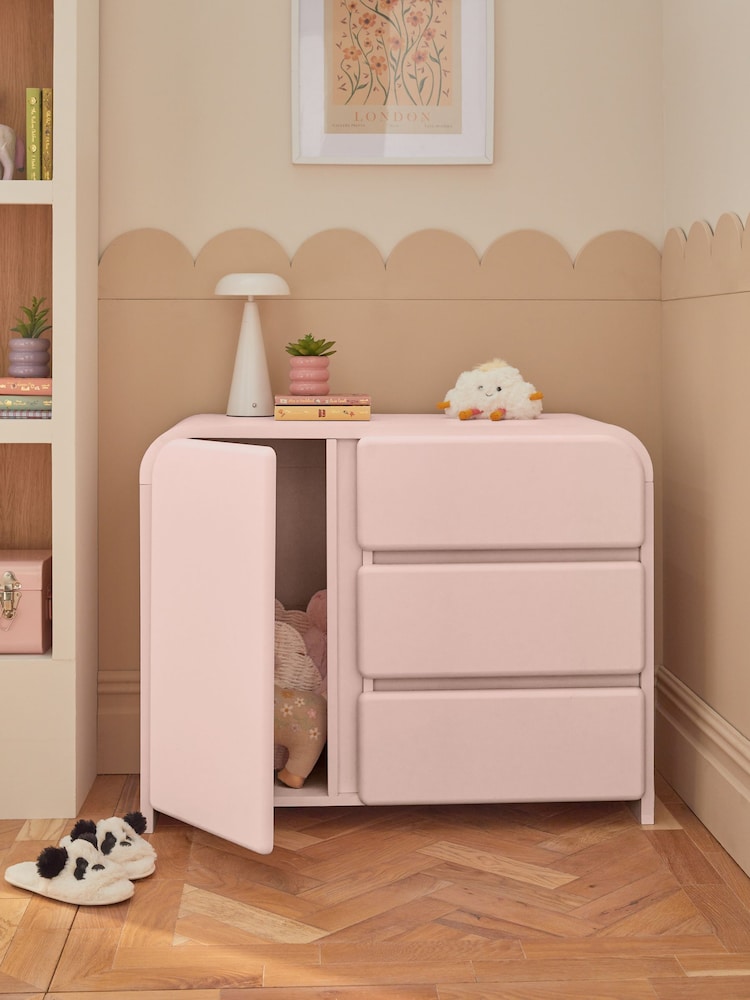 Pink Kids Wide Bubble Wide Chest of Drawers - Image 2 of 12 Pink Kids Wide Bubble Wide Chest of Drawers - Image 2 of 12