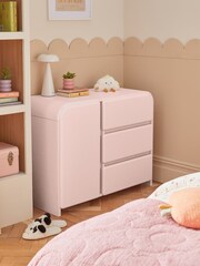 Pink Kids Wide Bubble Wide Chest of Drawers - Image 3 of 12