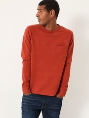 FatFace Wilman Terracotta Crew Sweat - Image 1 of 5
