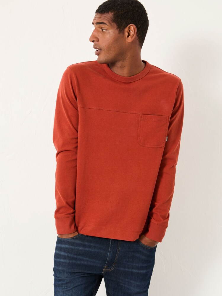 FatFace Wilman Terracotta Crew Sweat - Image 1 of 5