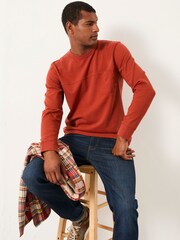 FatFace Wilman Terracotta Crew Sweat - Image 3 of 5