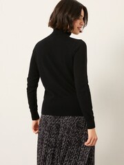 FatFace Black Roll Neck Knitted Jumper - Image 2 of 5