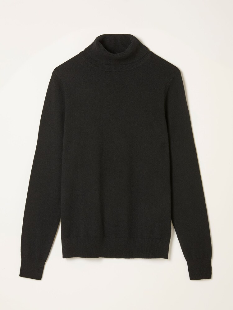 FatFace Black Roll Neck Knitted Jumper - Image 5 of 5