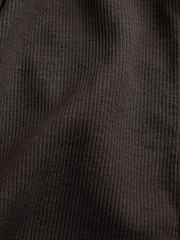 The Set Black/White/Chocolate Brown 3 Pack Button Through Ribbed Vests - Image 12 of 12