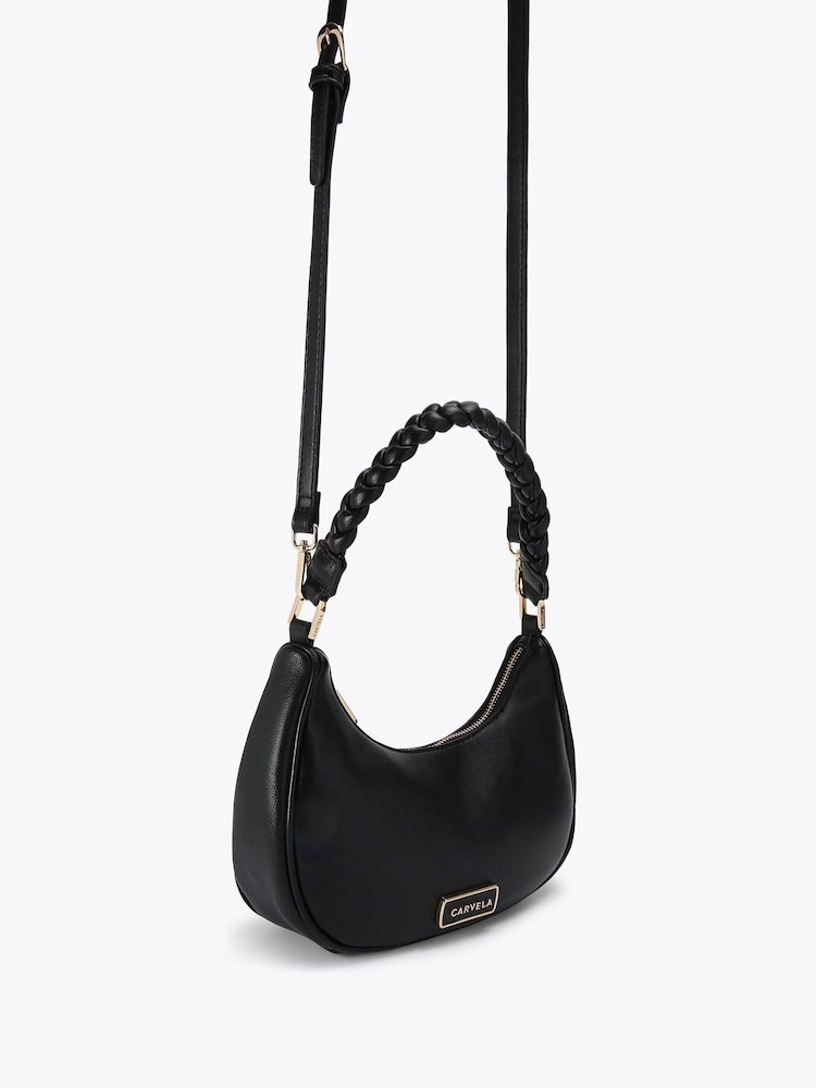 Negro - Carvela Alessia Plait Shoulder Bag - Imagen 2 de 4