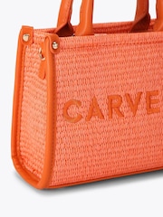 Carvela Pink Sorrento Micro Stripe 100% Cotton Bag - Image 4 of 4
