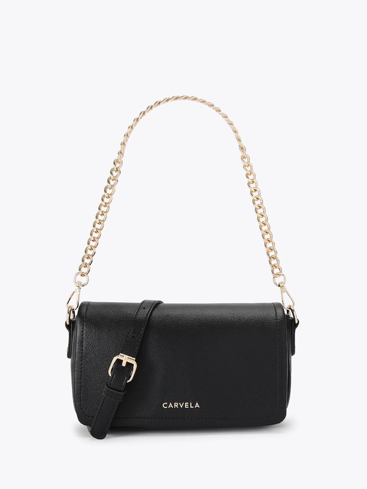 Carvela Black Como Chain  Shoulder Bag - Image 1 of 4
