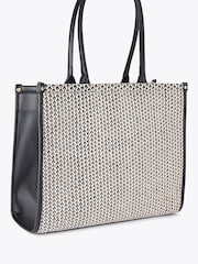 Negro - Carvela Cream Sorrento Chuck In 100% Cotton Tote Bag - Imagen 3 de 4