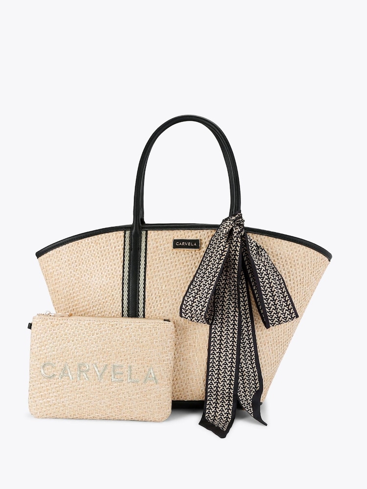 Carvela Sorrento Straw Basket Black Bag - Image 1 of 4