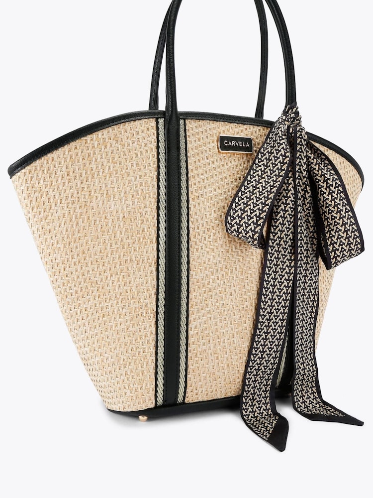 Carvela Sorrento Straw Basket Black Bag - Image 2 of 4