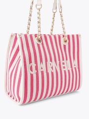 Carvela Cream Sorrento Midi Chain Tote Bag - Image 3 of 5