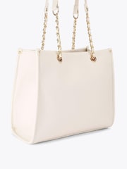 Carvela Cream Sorrento Midi Chain Tote Bag - Image 3 of 4