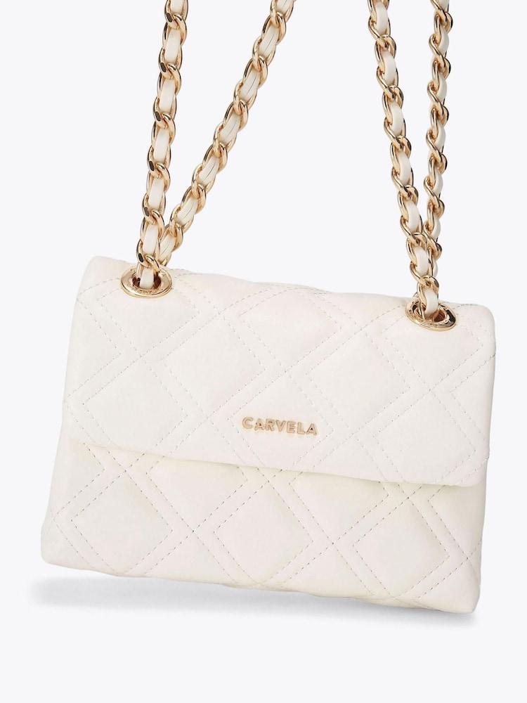 Crema - Carvela Rosa Chain Shoulder Black Bag - Imagen 4 de 4