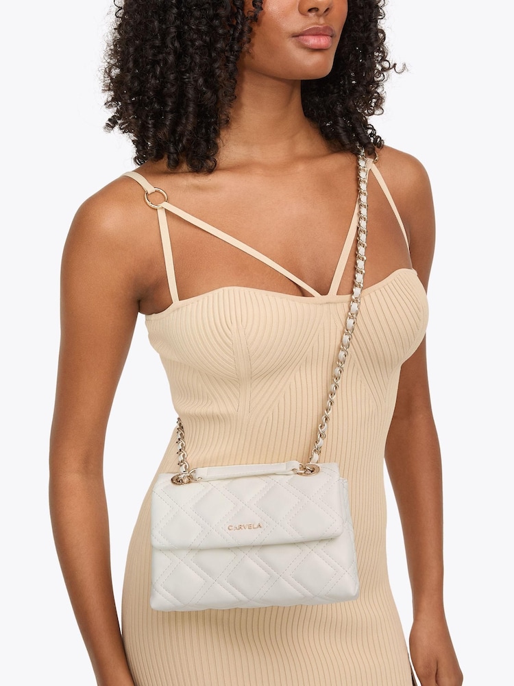Carvela Cream Rosa Chain Shoulder Bag - Image 5 of 5 Carvela Cream Rosa Chain Shoulder Bag - Image 5 of 5