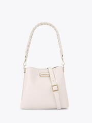 Carvela Cream Plait Midi Bag - Image 1 of 4