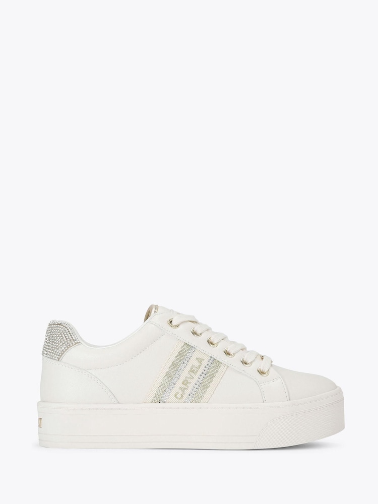 Carvela White Frame Pump Trainers - Image 1 of 4