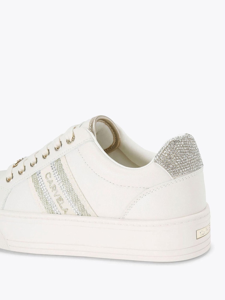 Carvela White Frame Pump Trainers - Image 2 of 4