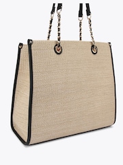 Carvela Cream Sorrento Raffia Tote Bag - Image 3 of 4